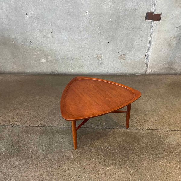 Danish Modern Teak Guitar Pick Table by Kurt Ostervig