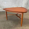 Danish Modern Teak Guitar Pick Table by Kurt Ostervig Product Image