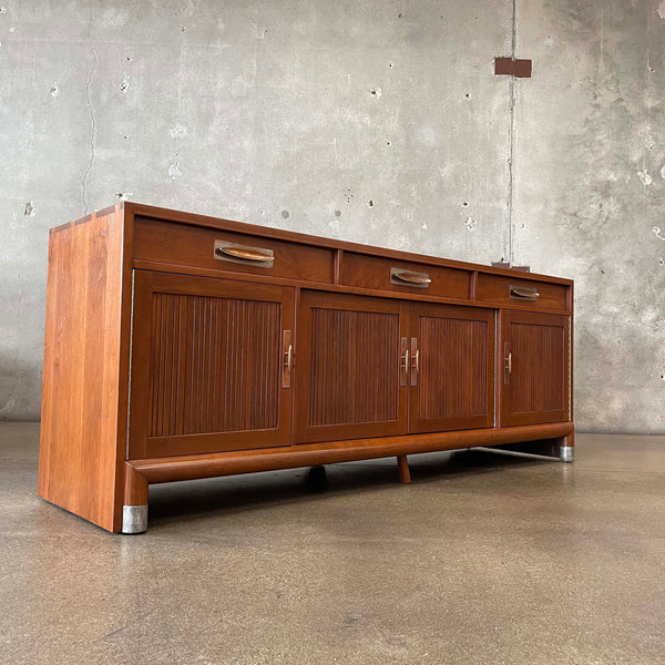 Mid Century Modern Walnut Credenza by Willett