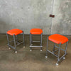 Cal-Style Chrome Set of 3 Stools Product Image
