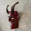 Vintage Hand Carved Wooden Mexican "El Diablo" Folk Art Mask Product Image