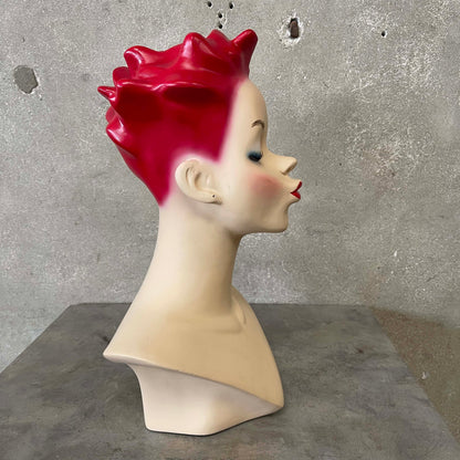Mid Century Modern Lady Lulu Mannequin w/ Red Hair