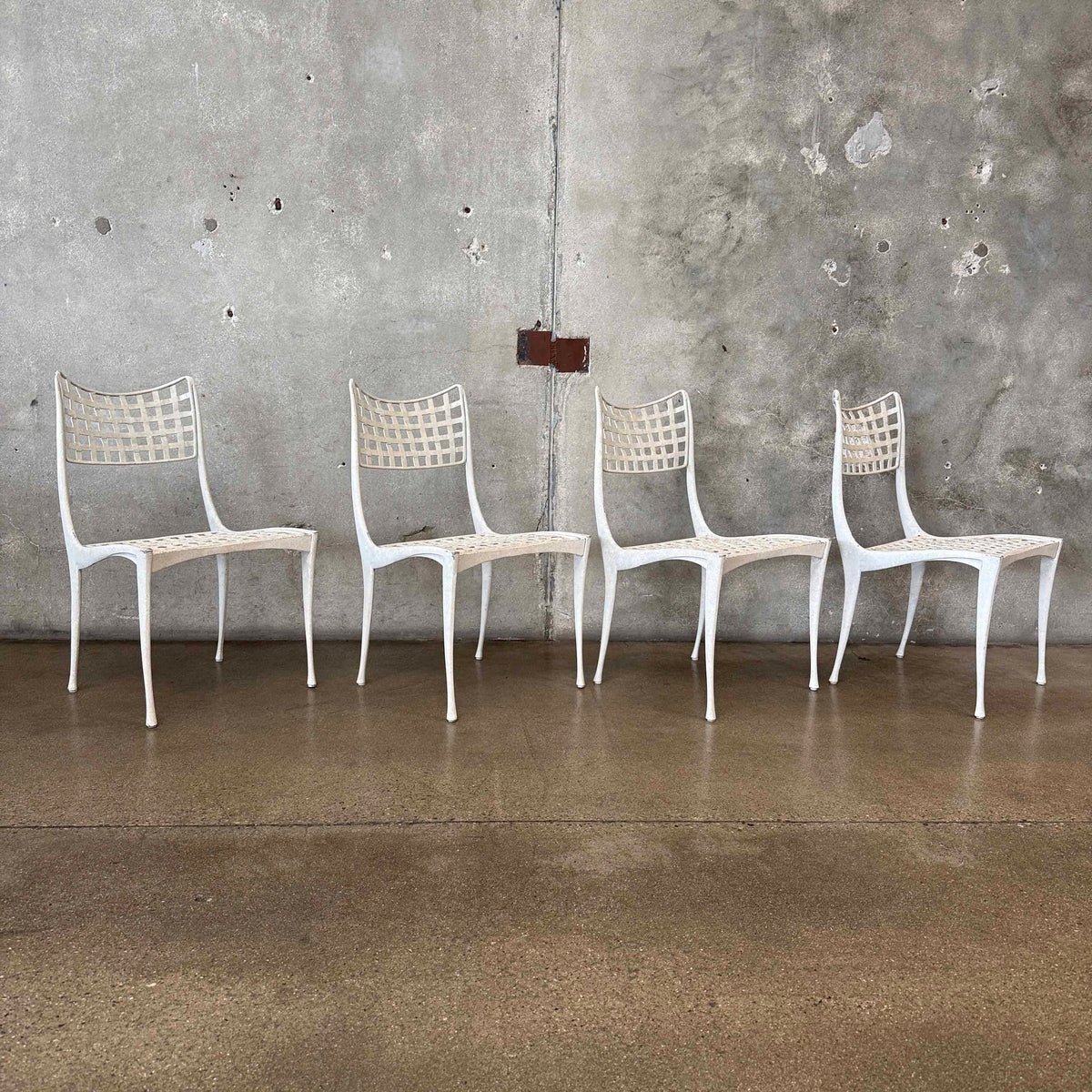 Set of 4 Cast Aluminum "Sol y Luna" Chairs by Dan Johnson for Brown Saltman