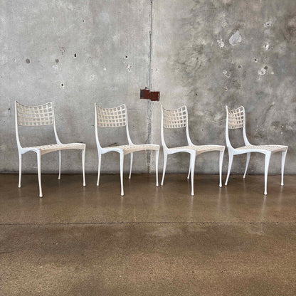 Set of 4 Cast Aluminum "Sol y Luna" Chairs by Dan Johnson for Brown Saltman