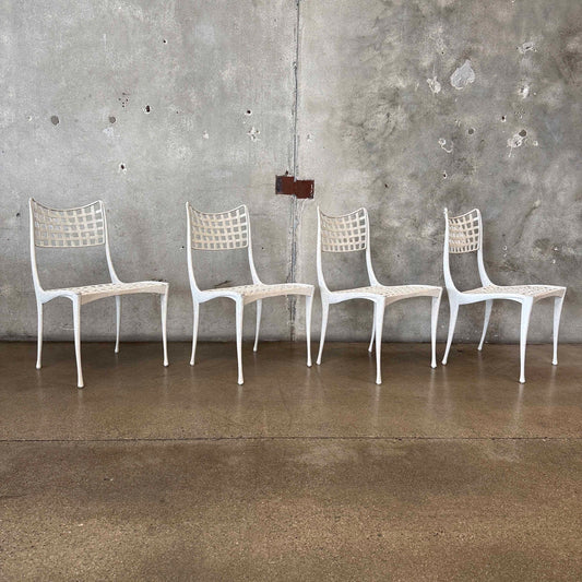 Set of 4 Cast Aluminum "Sol y Luna" Chairs by Dan Johnson for Brown Saltman