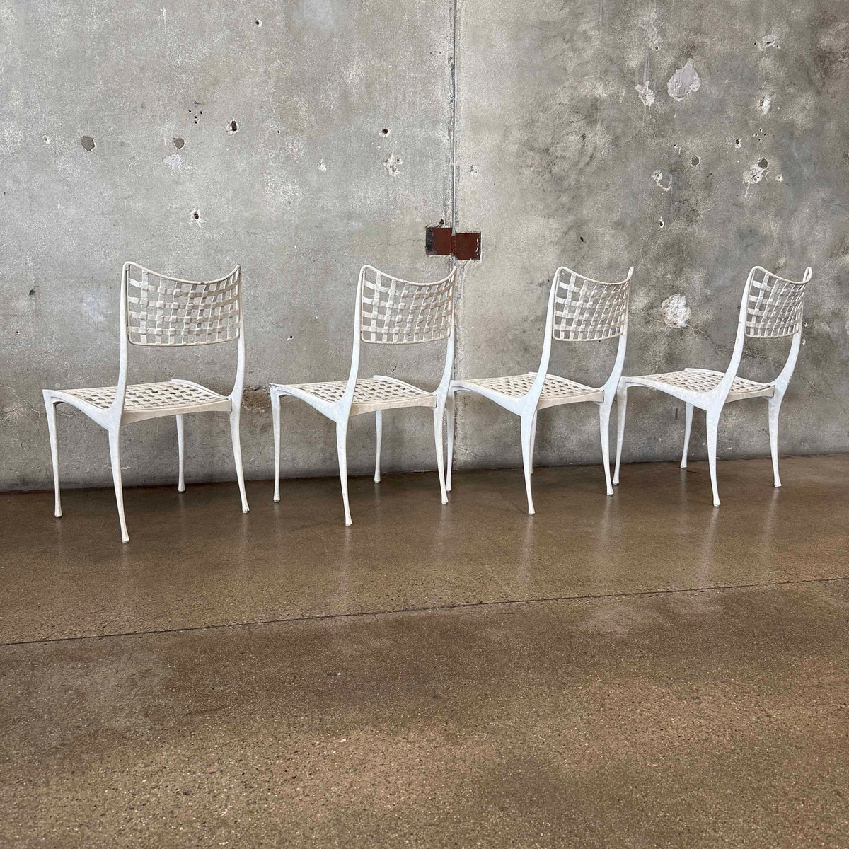 Set of 4 Cast Aluminum "Sol y Luna" Chairs by Dan Johnson for Brown Saltman