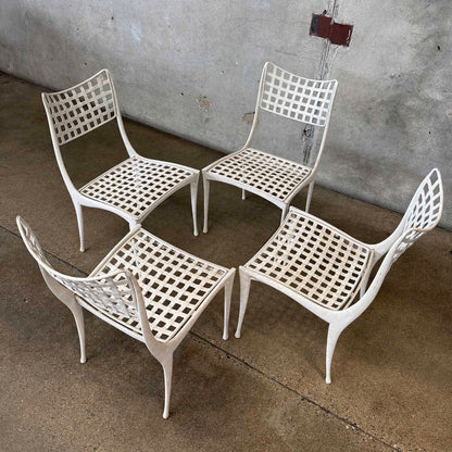 Set of 4 Cast Aluminum "Sol y Luna" Chairs by Dan Johnson for Brown Saltman