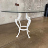 Cast Aluminum Patio Table w/ Glass Top Product Image