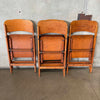 Set of Four 1950s Vintage Art Deco Arts & Crafts Maple Folding Chairs Product Image