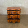 Burl Wood Three Drawer Chest Product Image