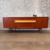 Mid Century Modern Cradenza Teak With Drop Down Compartment Tapered Legs Product Image