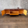 Mid Century Modern Cradenza Teak With Drop Down Compartment Tapered Legs Product Image