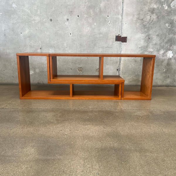 MCM Danish L-Shaped Puzzle Shelving Console C. 1970s