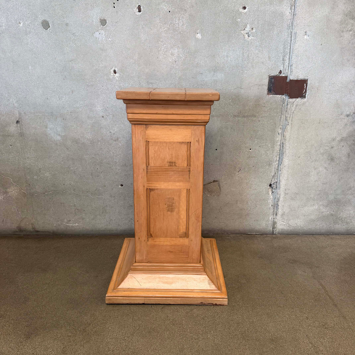 Large Wood Display Pedestal
