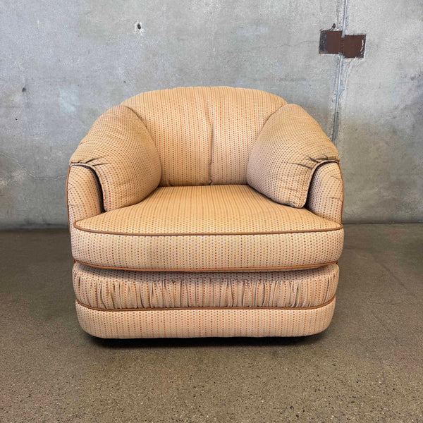 70's Swivel Lounge Chair w/ Original Upholstery #1