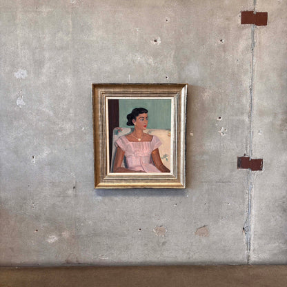 1957 Mid-Century Portrait of a Woman, Signed "C. Mattli"