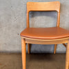 Set Of 4 Mid Century Modern Oak Dining Chairs Product Image