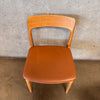 Set Of 4 Mid Century Modern Oak Dining Chairs Product Image
