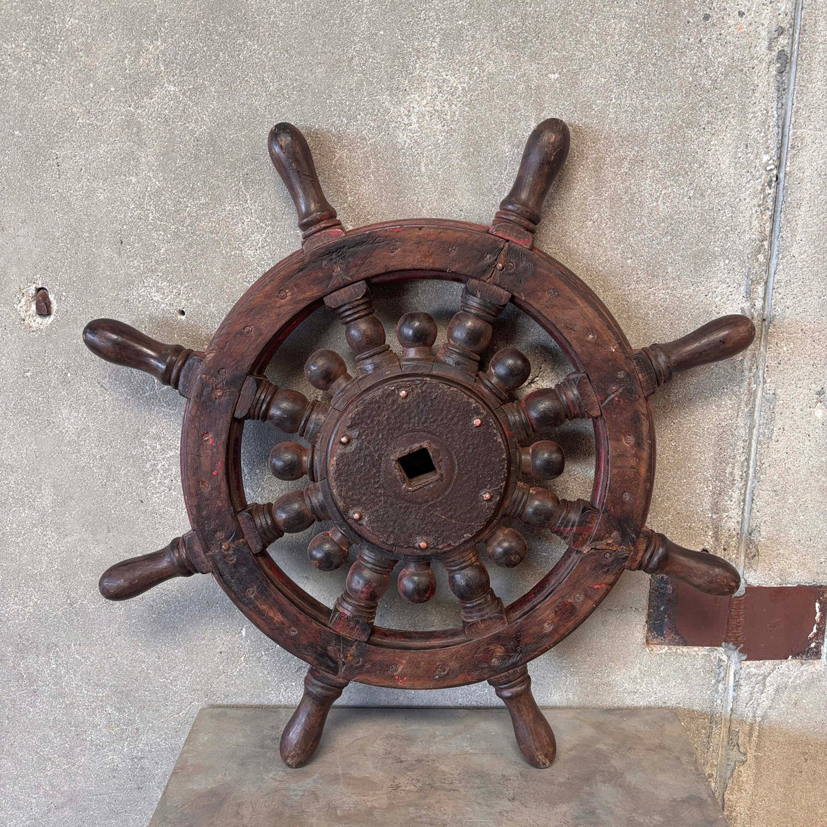 Antique Brass Steering Wheel
