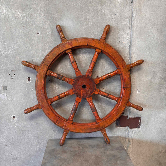 Antique Brass Steering Wheel