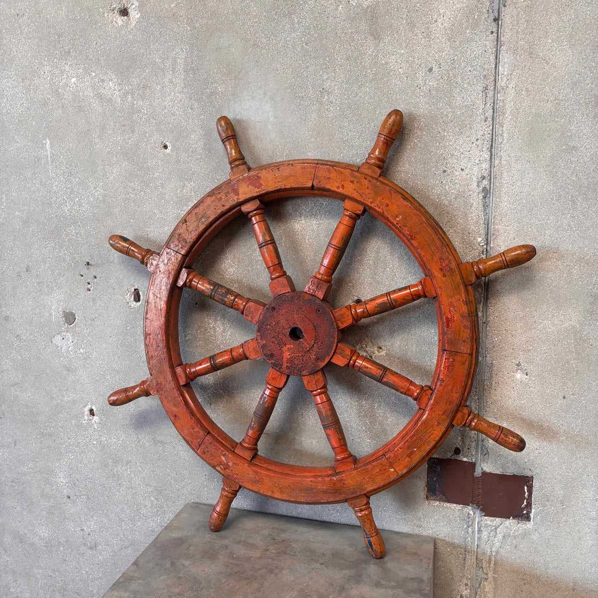 Antique Brass Steering Wheel