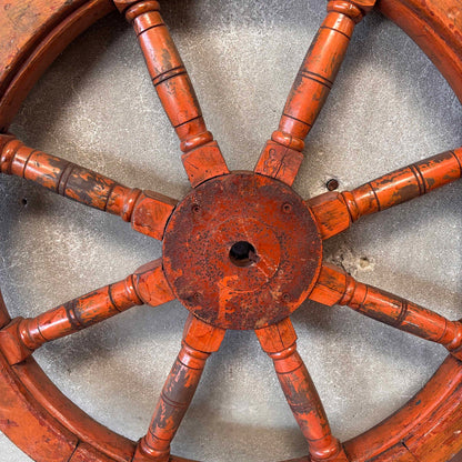 Antique Brass Steering Wheel
