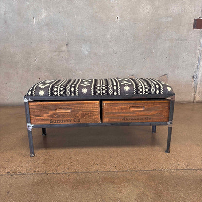 Custom Made Industrial Style Bench