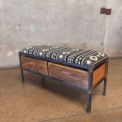 Custom Made Industrial Style Bench