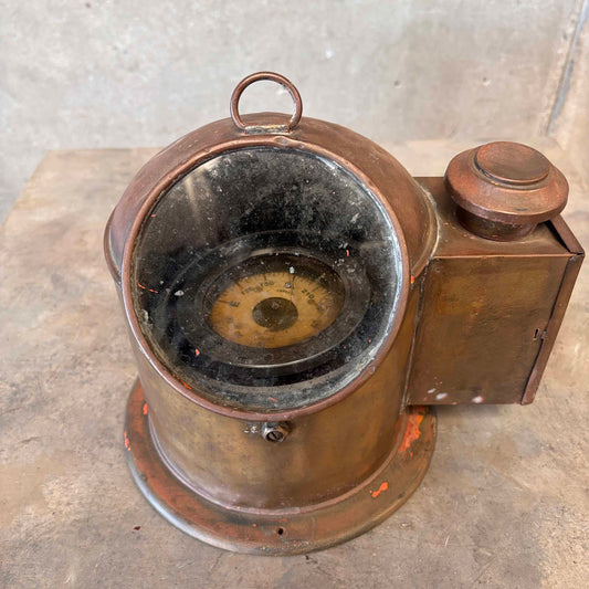 Antique Brass Nautical Compass