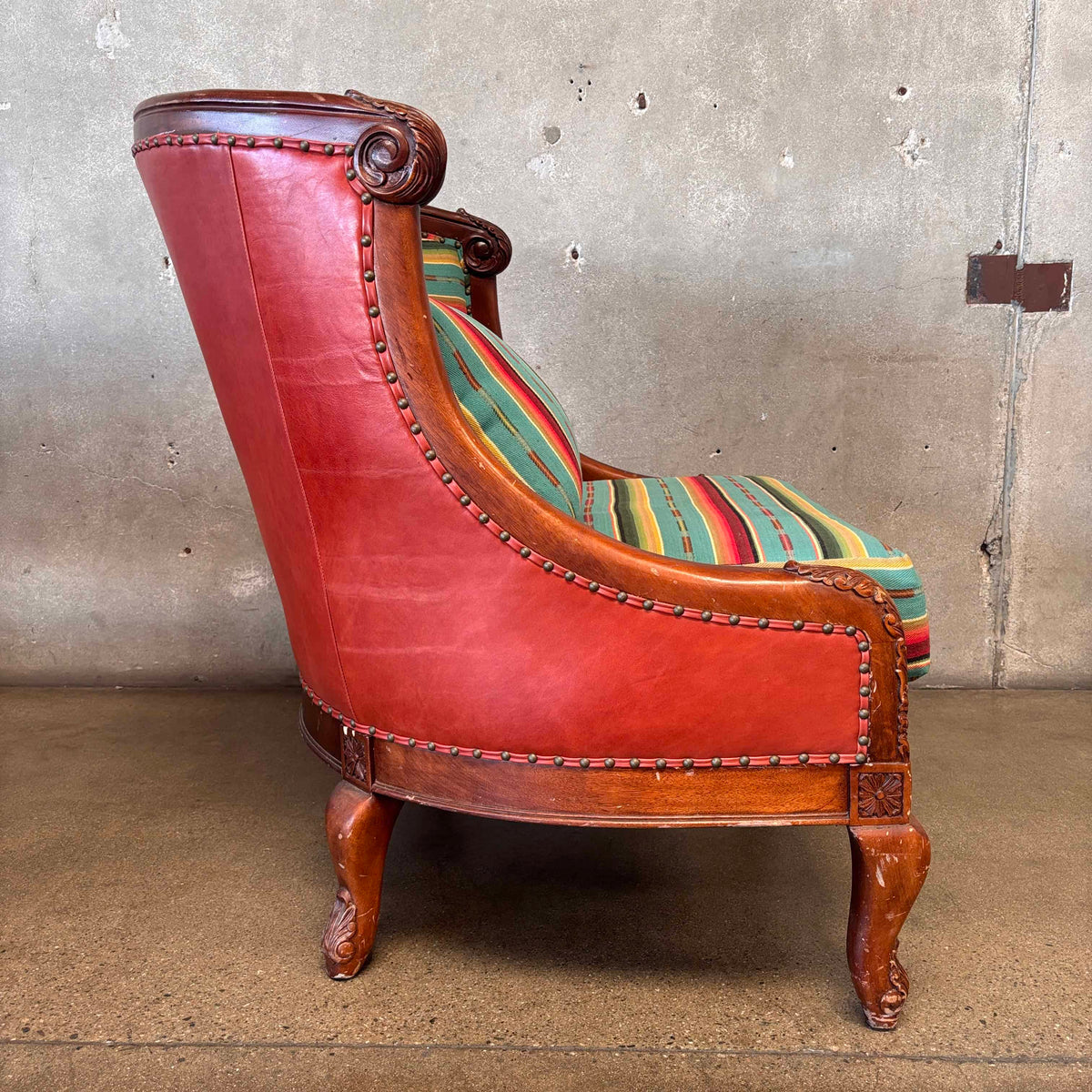 Custom Upholstered Vintage Tub Chair