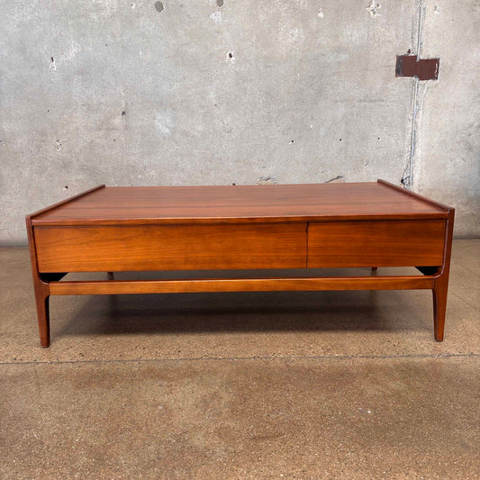 Mid Century Walnut Coffee Table By Glenn Of California