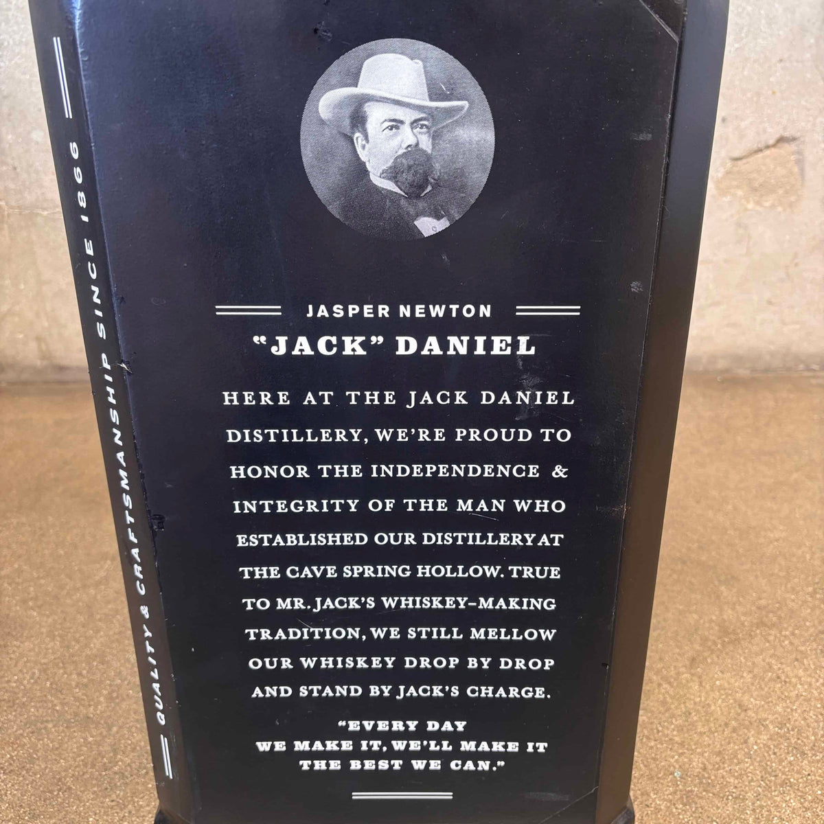 1970's Jack Daniel's Display Bottle Oversized