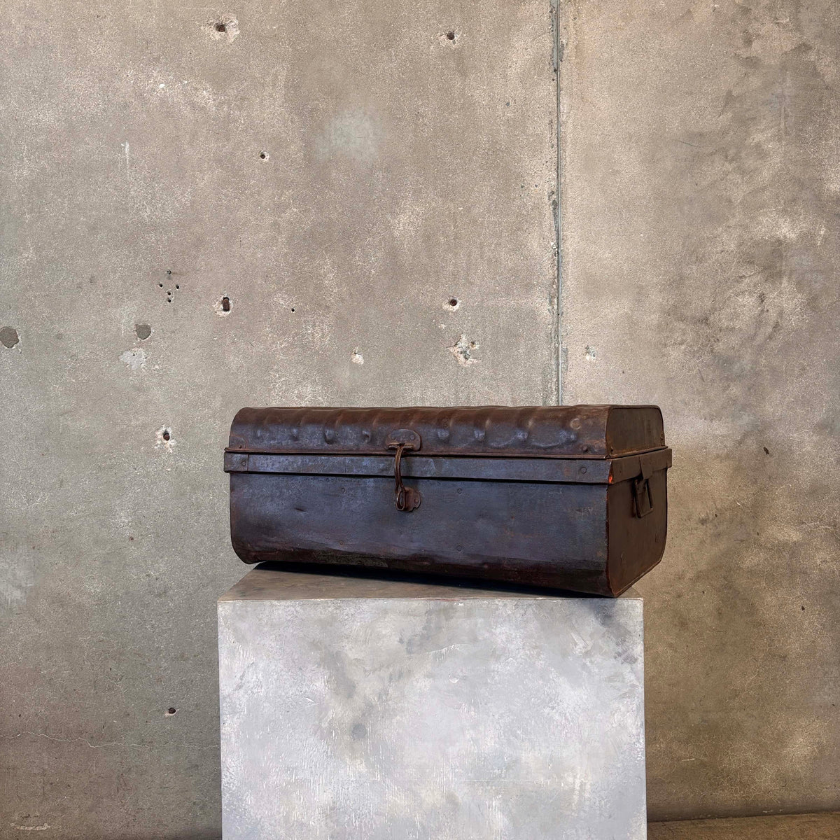 Antique Metal Trunk