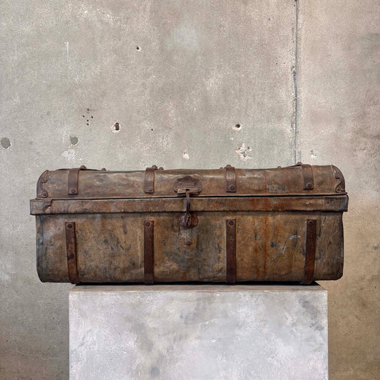 Antique Metal Trunk