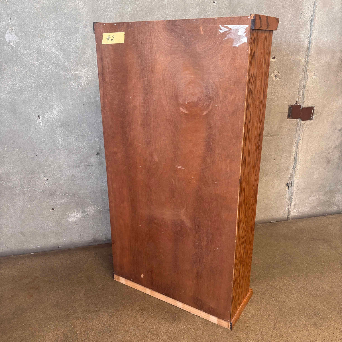 Vintage Oak Lawyer Bookcase 4 tier Cabinet #2