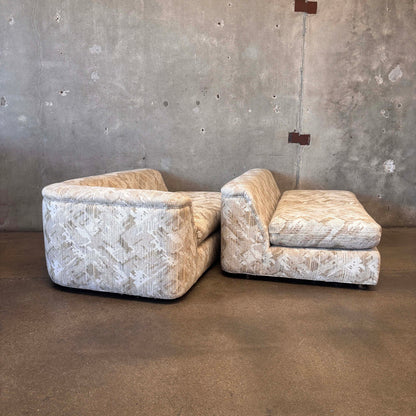 Vintage Low Profile Modular Sofa
