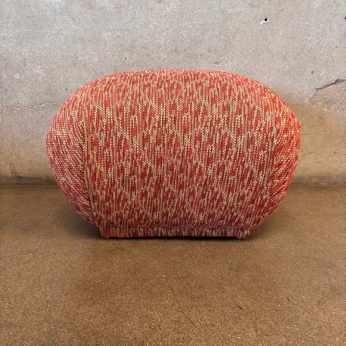 Vintage Tweed Pouf