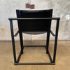 Postmodern Black Leather + Metal Armchair By Radboud Van Beekum For Pastoe Product Image