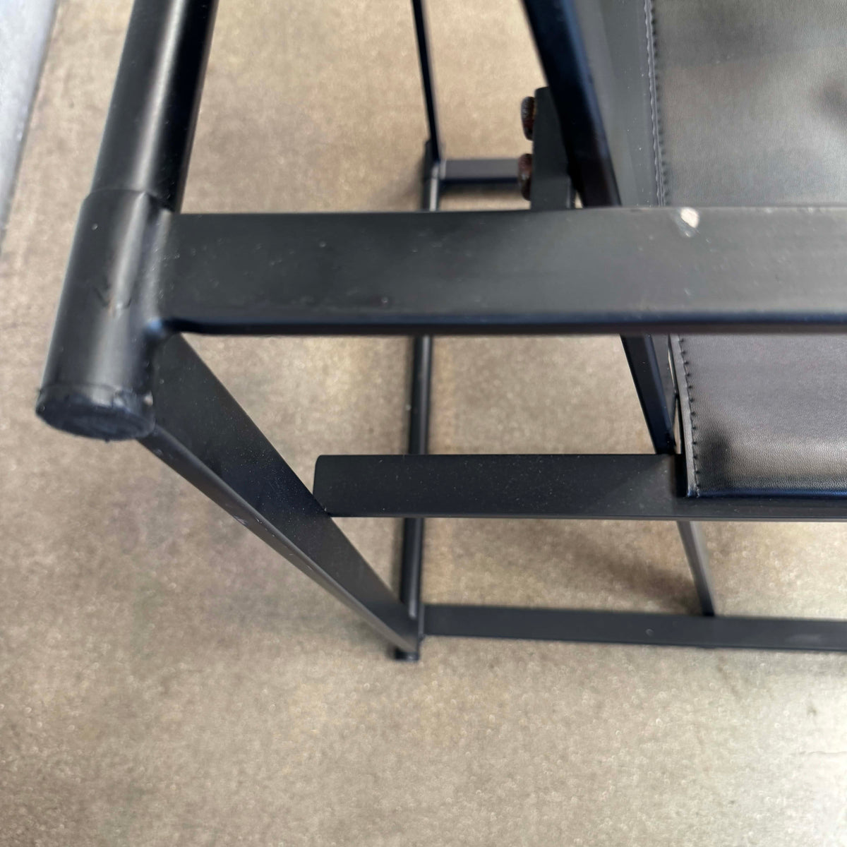 Postmodern Black Leather + Metal Armchair By Radboud Van Beekum For Pastoe #1
