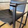 Postmodern Black Leather + Metal Armchair By Radboud Van Beekum For Pastoe Product Image