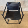 Postmodern Black Leather + Metal Armchair By Radboud Van Beekum For Pastoe Product Image