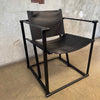 Postmodern Black Leather + Metal Armchair By Radboud Van Beekum For Pastoe Product Image