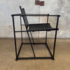 Postmodern Black Leather + Metal Armchair By Radboud Van Beekum For Pastoe Product Image