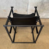 Postmodern Black Leather + Metal Armchair By Radboud Van Beekum For Pastoe Product Image