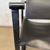 Postmodern Black Leather + Metal Armchair By Radboud Van Beekum For Pastoe Product Image