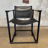 Postmodern Black Leather + Metal Armchair By Radboud Van Beekum For Pastoe Product Image