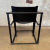 Postmodern Black Leather + Metal Armchair By Radboud Van Beekum For Pastoe Product Image