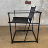 Postmodern Black Leather + Metal Armchair By Radboud Van Beekum For Pastoe Product Image