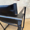Postmodern Black Leather + Metal Armchair By Radboud Van Beekum For Pastoe Product Image