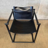 Postmodern Black Leather + Metal Armchair By Radboud Van Beekum For Pastoe Product Image